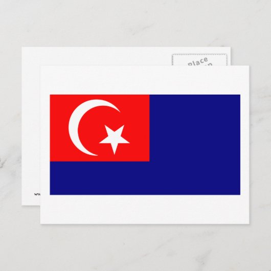 Johor flag briefkaart (Voorkant / Achterkant)