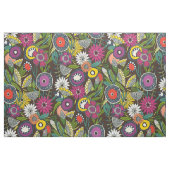 Joie bloemenespresso stof (Fat Quarter)