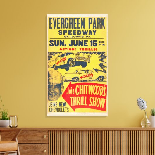 Joie Chitwood Thrill Show Canvas Art Print (Insitu (Woonkamer))