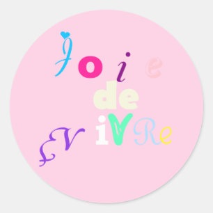 Joie de Liefde Ronde Sticker