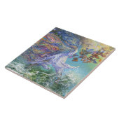 Joie de Vivre 6x6 Keramische Tegel Tegeltje (Zijkant)