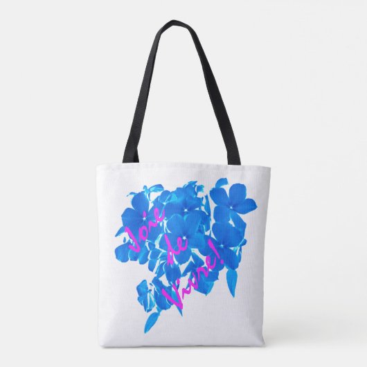 Joie de Vivre Canvas tas (Achterkant)