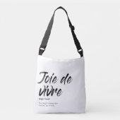 Joie de vivre - Canvas tas (Voorkant)