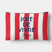 Joie De Vivre France Rode Cabana Stripe Frans Etui (Voorkant)