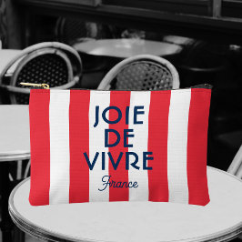 Joie De Vivre France Rode Cabana Stripe Frans Etui
