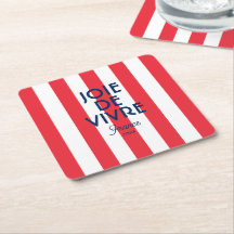 Joie De Vivre France Rode Cabana Stripe Frans