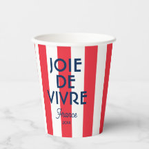 Joie De Vivre France Rode Cabana Stripe Frans