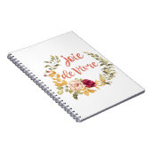 Joie de Vivre Frans Gezegde Notitieboek (Rechterzijde)