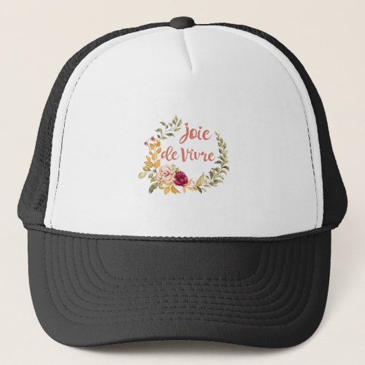 Joie de Vivre Frans Gezegde Trucker Pet (Voorkant)