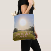 Joie de vivre, Joy of Life - Roze Tote Bag (Dichtbij)