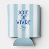 Joie De Vivre Nice Blue Cabana Stripe Frans Blikjeskoeler (Achterkant)