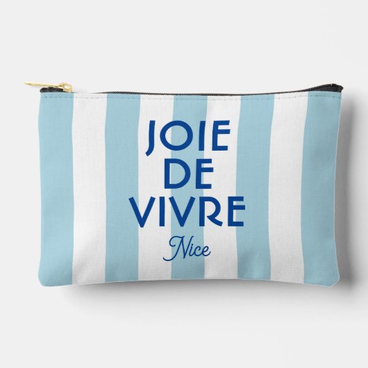 Joie De Vivre Nice Blue Cabana Stripe Frans Etui (Voorkant)