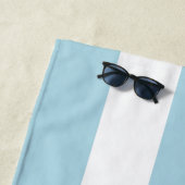 Joie De Vivre Nice Blue Cabana Stripe Frans Strandlaken (In situ)