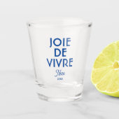 Joie de Vivre Nice Custom Year Frans Shot Glas (Voorkant)