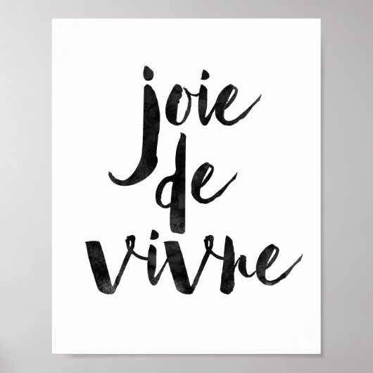 Joie De Vivre Poster (Voorkant)