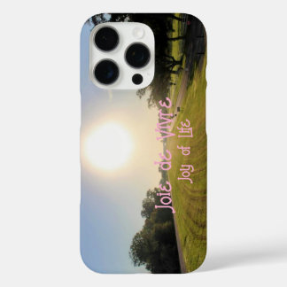 Joie de Vivre telefoonhoesje – roze editie iPhone 16 Pro Hoesje