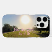 Joie de Vivre telefoonhoesje – roze editie Case-Mate iPhone Case (Achterkant (horizontaal))