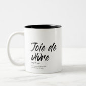 Joie de vivre - Two-Tone Mok (Links)