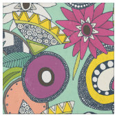 joie floral mint stof (Close Up)