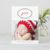 Joie Pure Carte de Noël Feestdagenkaart (Staand voorkant)