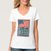 Join Army, Navy, Marines WPA 1917 T-shirt (Voorkant)