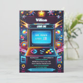 Join Boy Cool Kinder Gaming Level Up 13th Verjaard Kaart (Staand voorkant)