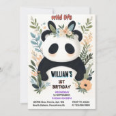 Join Boys Kinder Charm baby Meisjes Panda 1e Verja Kaart (Voorkant)