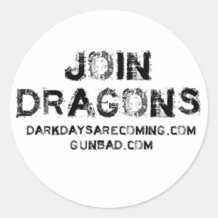 Join Dragons Ronde Sticker