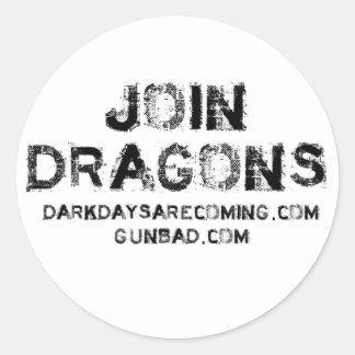 Join Dragons Ronde Sticker