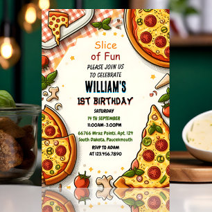 Join eten jongen meisje tiener pizza eerste 1e ver kaart