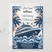 Join Ocean Waves Travel Anker Yacht 50ste verjaard Kaart (Voorkant)