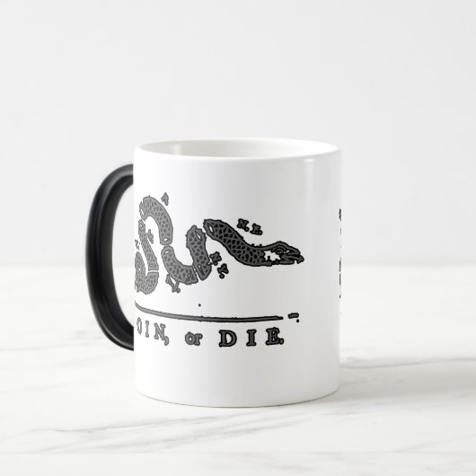 Join of Die American Snake Magische Mok (Voorkant links)