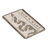 Join of Die Benjamin Franklin Politieke Cartoon Magneet (Rechterzijde)