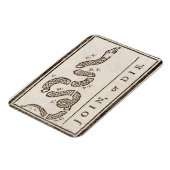 Join of Die Benjamin Franklin Politieke Cartoon Magneet (Linkerzijde)