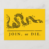 Join of Die - Libertarian Briefkaart (Voorkant)