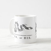 Join of Die - Libertarian Koffiemok (Voorkant links)