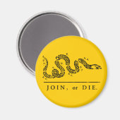 Join of Die - Libertarian Magneet (Voorkant / Achterkant)