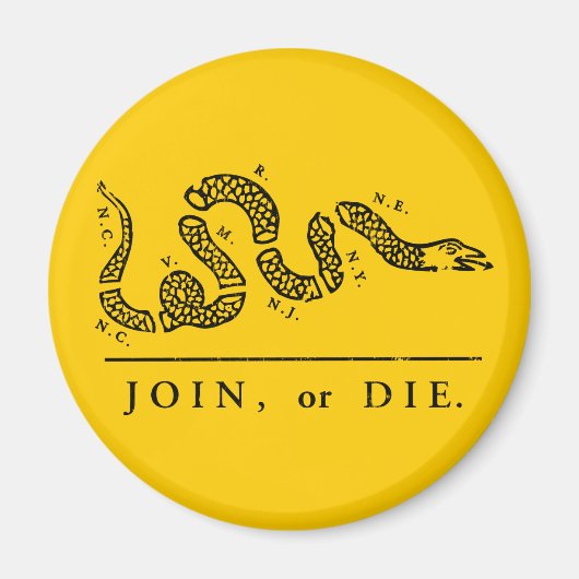 Join of Die - Libertarian Magneet (Voorkant)