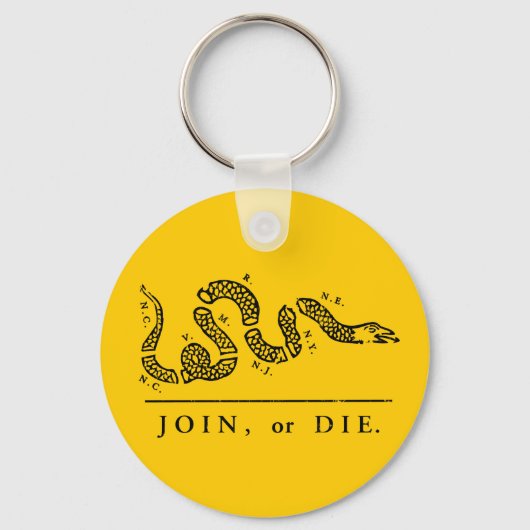 Join of Die - Libertarian Sleutelhanger (Voorkant)