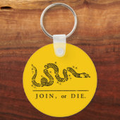 Join of Die - Libertarian Sleutelhanger (Voorkant)