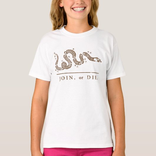 Join of Die Libertarian T-shirt (Voorkant)