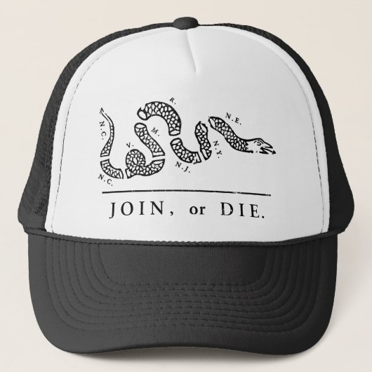 Join of Die - Libertarian Trucker Pet (Voorkant)