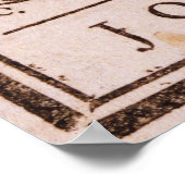 Join of Die ORIGINAL Benjamin Franklin Cartoon Poster (Hoek)