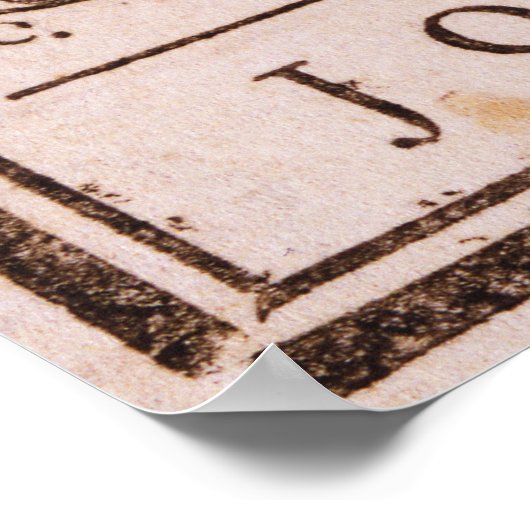 Join of Die ORIGINAL Benjamin Franklin Cartoon Poster (Hoek)