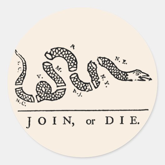 Join of Die Ronde Sticker (Voorkant)