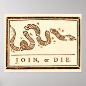 Join of Die Vintage Poster (Voorkant)