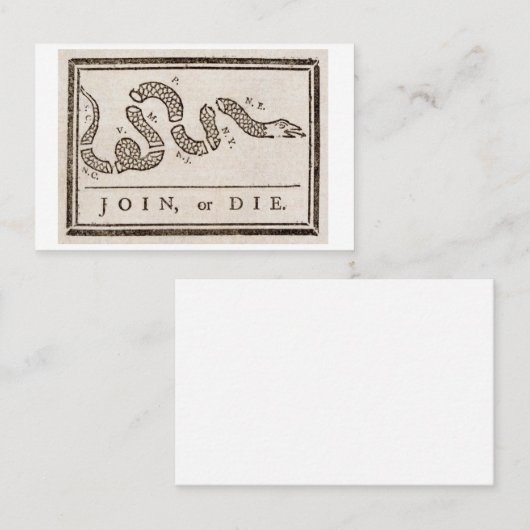 JOIN OF DIE VISITEKAARTJE (Voorkant / Achterkant)