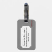 Join or Die Cartoon, 1754 Bagagelabel (Achterkant verticaal)