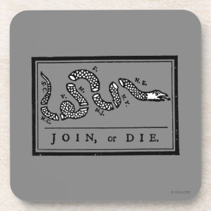 Join or Die Cartoon, 1754 Onderzetter
