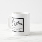 Join or Die Koffiemok (Voorkant links)